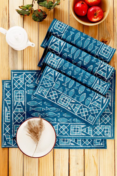 Indigo Fish Placemats