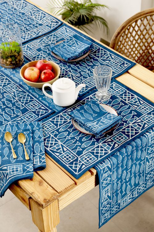 Indigo Fish Placemats