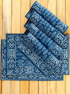 Indigo Fish Placemats