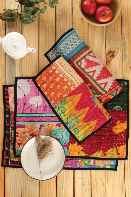 Kantha Placemats Set