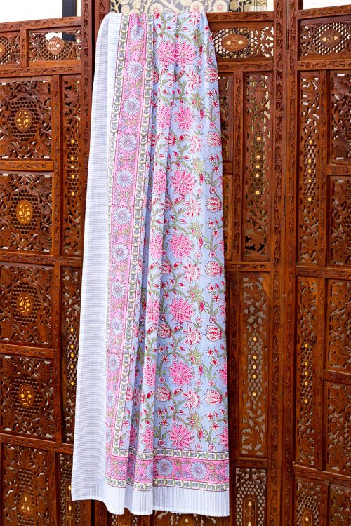 Sunanda Blue Floral Sarong