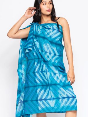 Blue Shibori Sarong