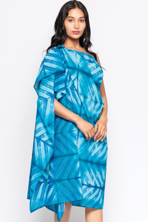 Blue Shibori Sarong