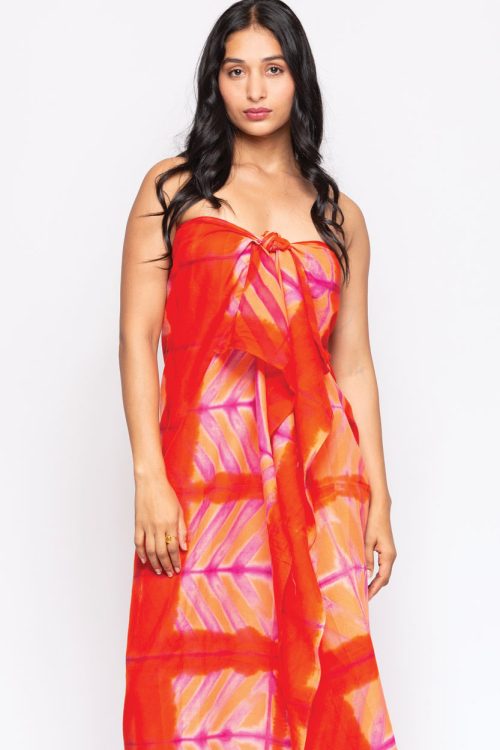 Orange Tie Dye Sarong