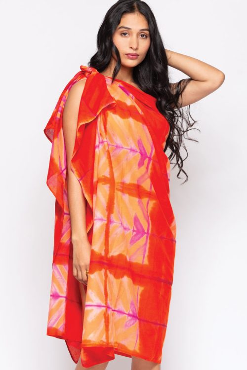 Orange Tie Dye Sarong