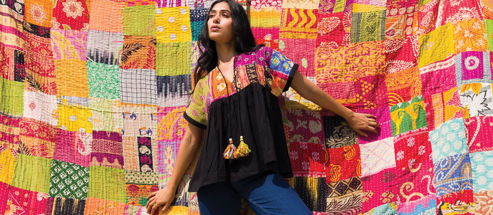 Kantha Tunic Top