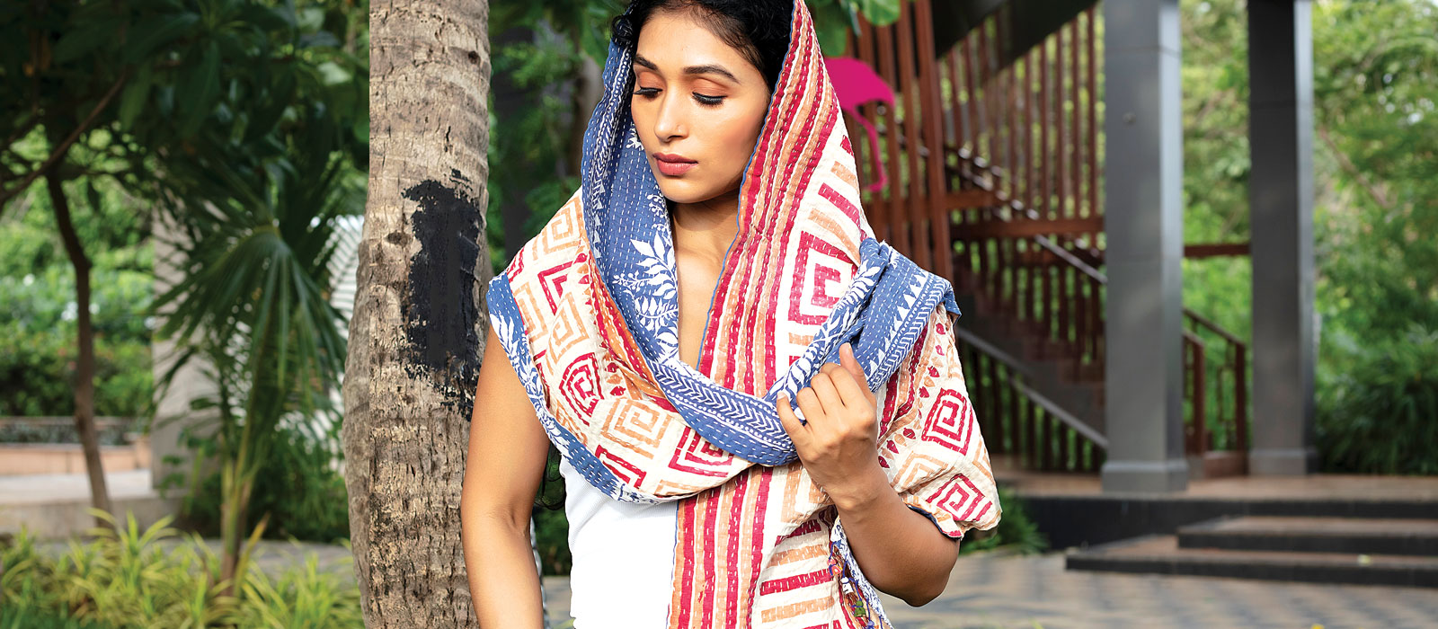 Handmade Kantha Scarf
