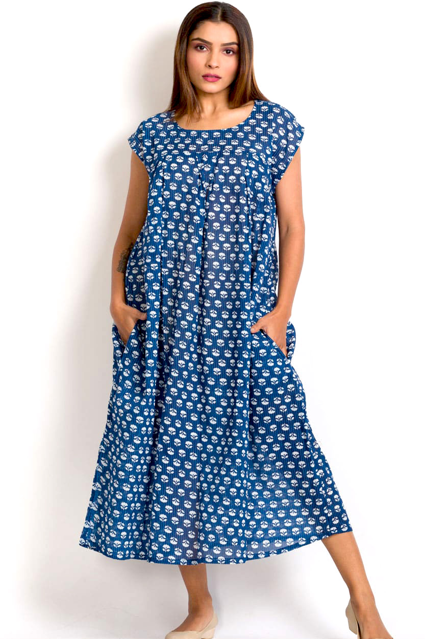 Ishani Indigo Caftan