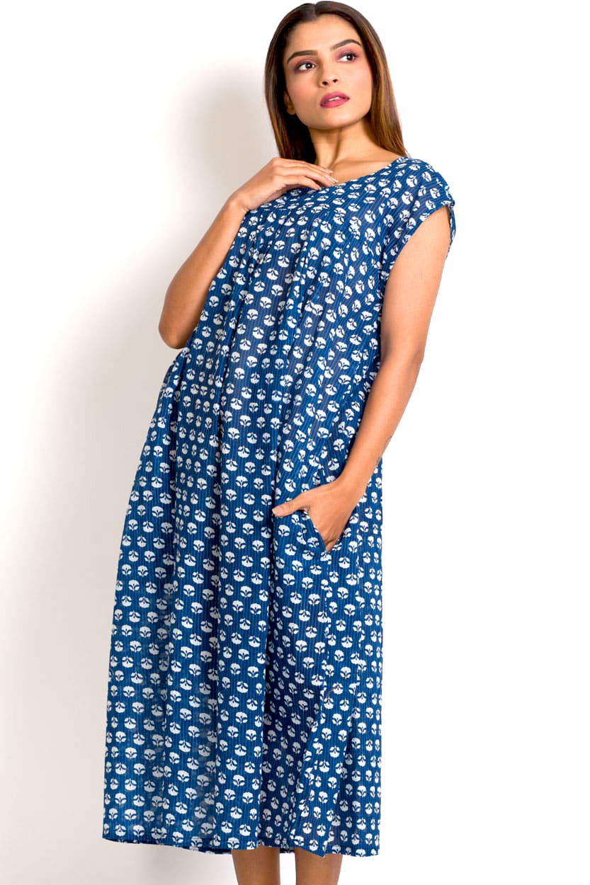 Ishani Indigo Caftan