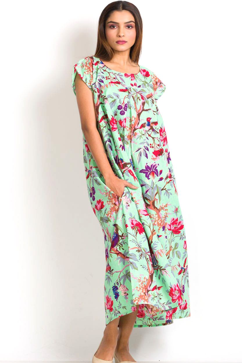 Ishani Turquoise Caftan