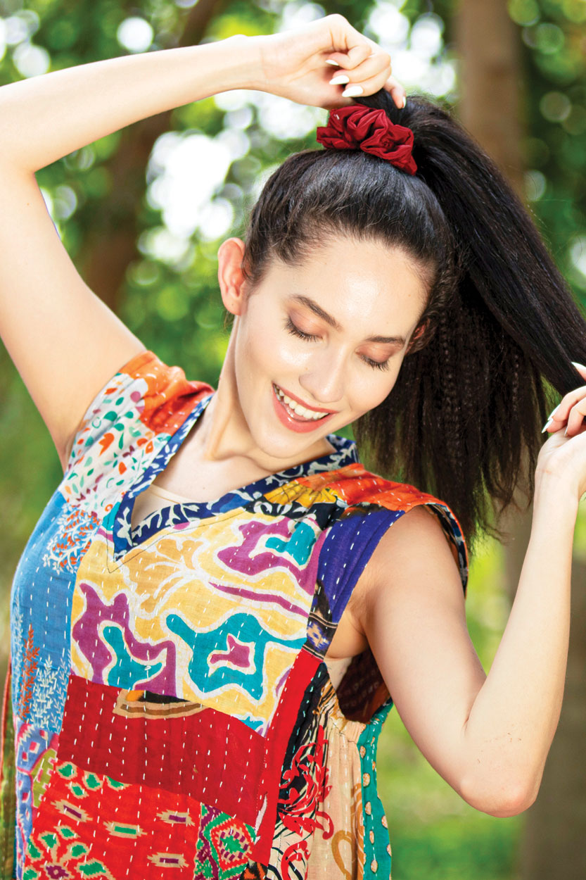 Silk Sari Scrunchies