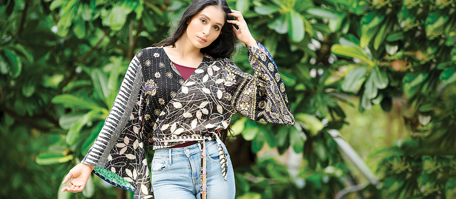 Kantha Butterfly Top